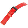 TW Steel Echtleder-Uhrenarmband - 22 mm Stegbreite - rot - schwarze Schließe