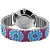 Damenuhr Armbanduhr Zugband lila blau Excellanc 1700035-009 Analog Quatzwerk