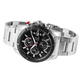 Herrenuhr Edelstahl Gliederarmband silberfarben...