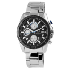 Herrenuhr mit Edelstahlarmband silberfarben Chronograph Pierrini 291021100010