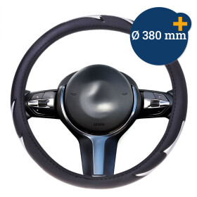 Lenkrad Überzug Sport schwarz-silber...