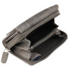 Akzent 300113-003 Damen Geldbörse aus Echtleder in grau 14 x 9 x 4 cm