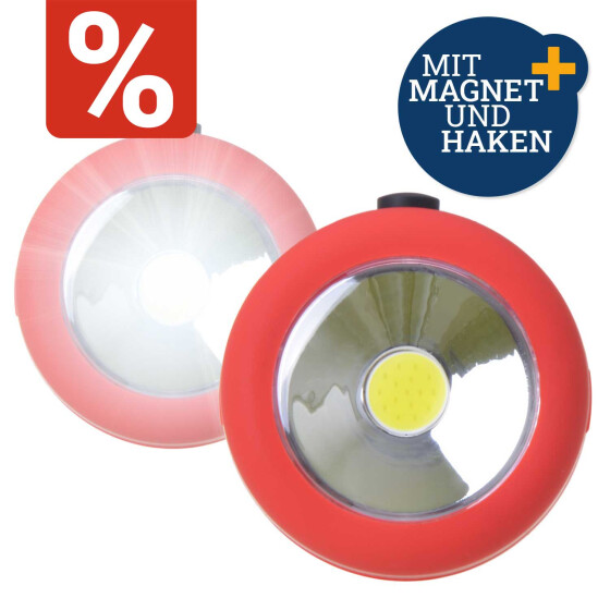 LED Leuchte rund mit 24 LEDs  Magnet und Aufhängung Freizeit Autozubehör Elektronik Lampen Filmer 36111
