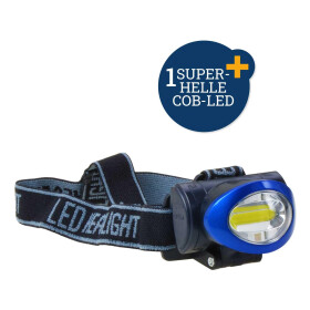 LED Stirnlampe 3W COB mit 3 Funktionen Freizeitbedarf...