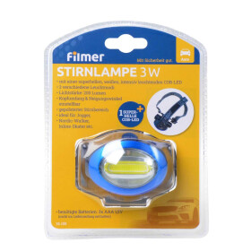 LED Stirnlampe 3W COB mit 3 Funktionen Freizeitbedarf Filmer 36158