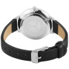 Damenuhr Analog Armbanduhr Kunstleder schwarz Quartzwerk