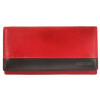 Akzent 3000107-002 Damen Geldbörse aus Echtleder 18 x 10 cm rot-braun