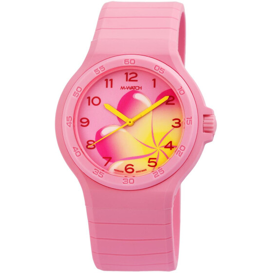 M Watch WYO.15130.RC Analog Damenuhr Silikonband rosa