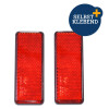 Reflektor eckig rot 2er-Set selbstklebend Auto Anhängerzubehör Filmer 36505