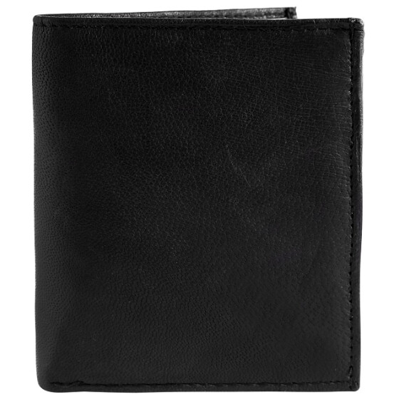 Monopol 3000153-001 Herren Geldbörse Echtleder schwarz 11 x 8 cm Hochformat