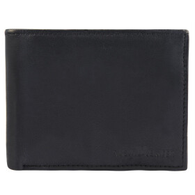 Herren Leder Geldbörse Querformat 12x9cm schwarz SteinMeister 3000161-001