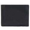Herren Leder Geldbörse Querformat 12 x 9 cm schwarz SteinMeister 3000161-001