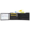 Herren Leder Geldbörse Querformat 12x9cm schwarz SteinMeister 3000161-001
