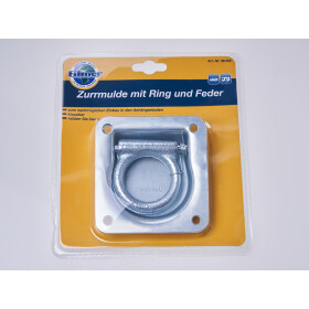 Zurrmulde mit Ring und Feder, 9,5x10cm Auto Anhängerzubehör Filmer 36522