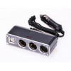 Bordspannungs Steckdose 3-fach 12 V 2 x USB Steckplätze 5 V 500mA Autozubehör Filmer 36642