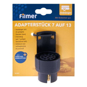 Adapterstück 7 auf 13 für Kfz Anhänger Beleuchtung Filmer 36653