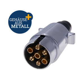 Stecker 7 polig Metall silber 98 x 35 x 50 mm...