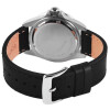 Damenuhr Armbanduhr Lederband schwarzes Ziffernblatt Analog Quartz