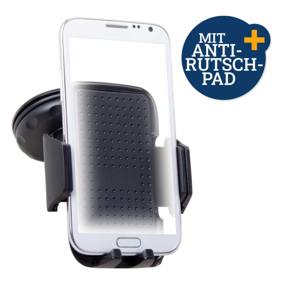 Smartphone-Halter Saugfuß Anti-Rutsch-Pad 360° Halterung