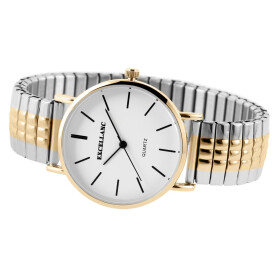 Damenuhr Edelstahl Armbanduhr bicolor Analog Quartzwerk...