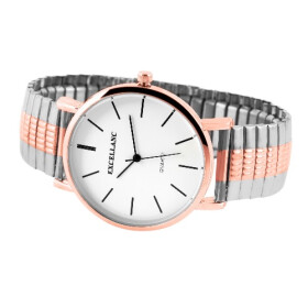 Herrenuhr Armbanduhr Edelstahl Zugband bicolor Analog...