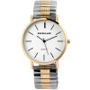 Herrenuhr Armbanduhr Edelstahl Zugband bicolor Analog Quartzwerk