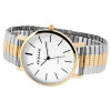 Herrenuhr Armbanduhr Edelstahl Zugband bicolor Analog Quartzwerk