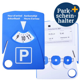 Parkscheibe Gurtschneider Parscheinhalter 3 Einkaufchips...
