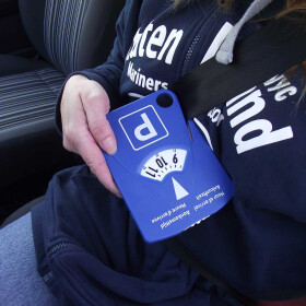 Parkscheibe Gurtschneider Parscheinhalter 3 Einkaufchips 4 in 1 Autozubehör Filmer 38034