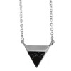 Edelstahl Kette mit Anhänger 43 + 5 cm Silberfarben Ankermuster
