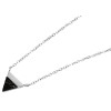 Edelstahl Kette mit Anhänger 43 + 5 cm Silberfarben Ankermuster