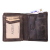 Akzent 3000257-001 Herrengeldbörse Echtleder RFID dunkelbraun 11,5 x 9 cm