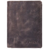 Akzent 3000257-001 Herrengeldbörse Echtleder RFID dunkelbraun 11,5 x 9 cm