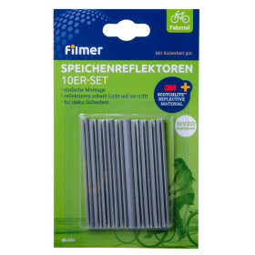 Fahrrad Speichenreflektoren silber 10er-Set...
