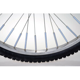 Fahrrad Speichenreflektoren silber 10er-Set Fahrradzubehör Beleuchtung Filmer 40045