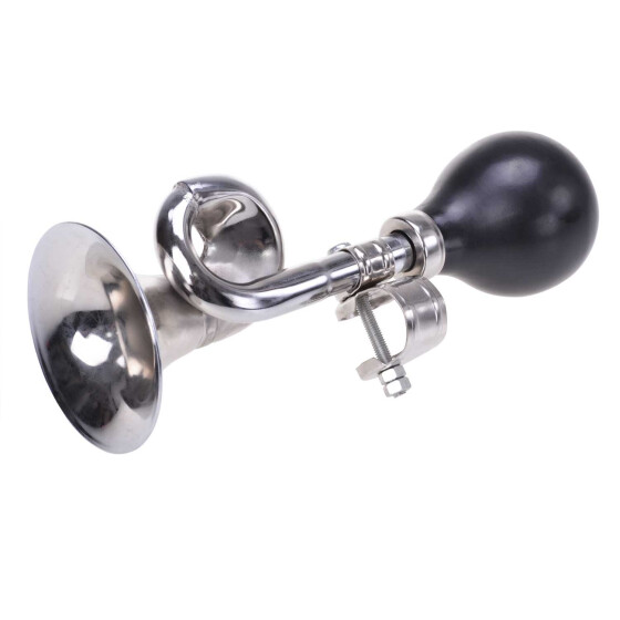 Kinder Posthorn Hupe Fahrrad Ballhupe Chrom silber Fahrradzubehör Klingeln Filmer 41012