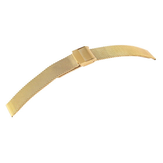 Edelstahl Meshband 8100099-140 in goldfarben 14 mm Stegbreite