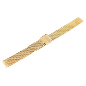 Edelstahl Meshband IPG goldfarben 14 mm Stegbreite...