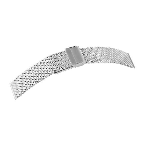 Edelstahl Meshband 8100102-240 silberfarben 24 mm Stegbreite