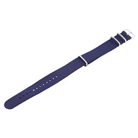 Uhrenarmband aus Nylon in blau Bandbreite 14 mm