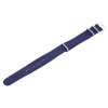 Uhrenarmband aus Nylon in blau bandbreite 18 mm