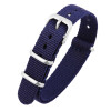 Uhrenarmband aus Nylon in blau Bandbreite 20 mm