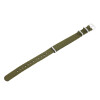 Uhrenarmband 8600006-160 aus Nylon Breite16 mm khaki Dornschließe