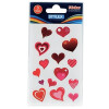 Stylex 36526 Sticker "Herz" - selbstklebend - 3 Blatt