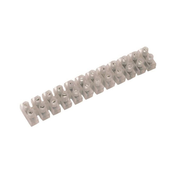 Elektro Lüsterklemme 6 mm² - 12 Pol - 1 Leiste Werkzeug Elektronik ToolTech 30064