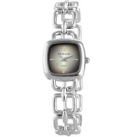 Damenuhr Edelstahlband silberfarben eckiges Ziffernblatt...