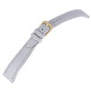 Leder Uhrenband Armband grau 14 mm Ansatzbreite Dornschließe