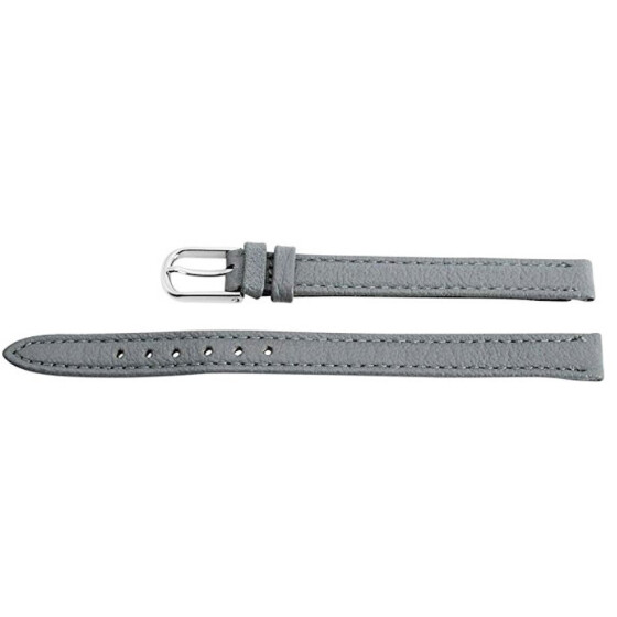 Damen 813215150108 Echtlederband in grau 8 mm Stegbreite