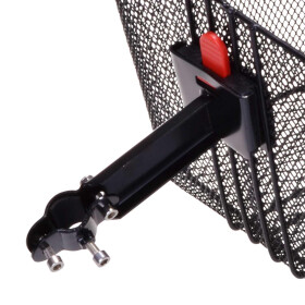 Fahrrad Lenkerkorb mit Adapter schwarz - feines Gewebe Fahrradzubehör Körbe Filmer 46338