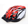 Fahrrad Schutzhelm M/L 55-59cm silber/schwarz/rot Helm für Radfahrer Fahrradzubehör Filmer 46604